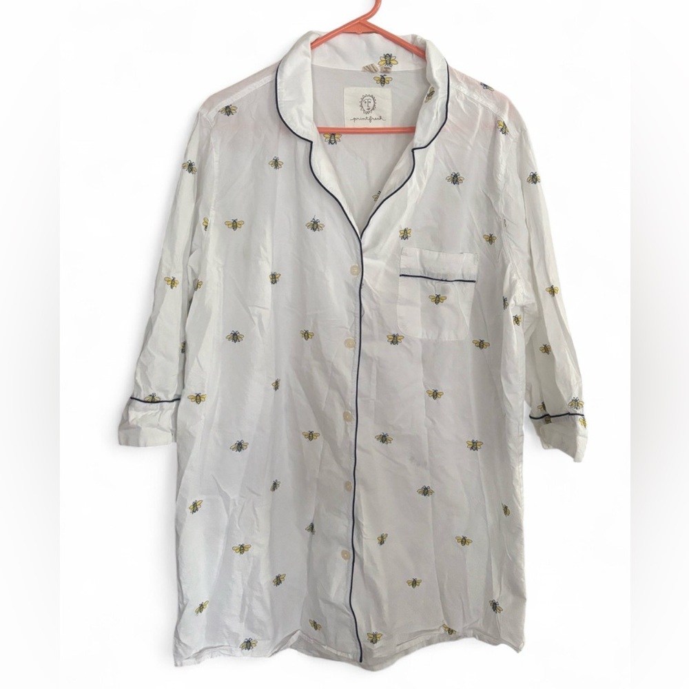 Printfresh Anthropologie Beekeeper Embroidered Sl… - image 1